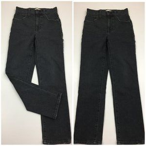 MADEWELL The Perfect Vintage Crop High Waist Black/Gray Wash 5 Pocket Jeans